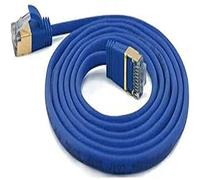 wantecWire Cavo Patch Extra Sottile Cat.7, Spina Cat.6 SSTP schermata, Lunghezza 0,5 m, Blu