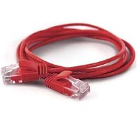 wantecWire Extra Thin Patch Cable CAT.6 UTP Length 0.2 m Red red Länge 0.2m