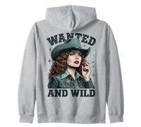 Wanted And Wild Cowgirl Smoking Felpa con Cappuccio