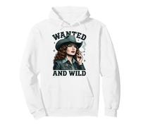 Wanted And Wild Cowgirl Smoking Felpa con Cappuccio
