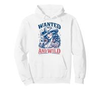 Wanted And Wild Cowgirl Smoking Felpa con Cappuccio