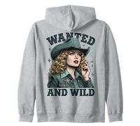 Wanted And Wild Cowgirl Smoking Felpa con Cappuccio
