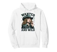 Wanted And Wild Cowgirl Smoking Felpa con Cappuccio
