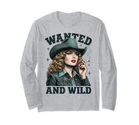 Wanted And Wild Cowgirl Smoking Maglia a Manica
