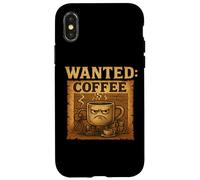 Wanted Coffee Divertente Fuorilegge Meme Custodia per iPhone X/XS