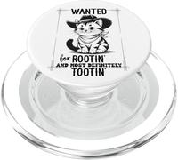 Wanted for Rootin Most Definitely Tootin Cowboy Cat Farting PopSockets PopGrip per MagSafe