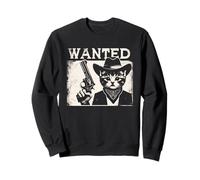 Wanted Kitten - Poster divertente con gatto cowboy Felpa