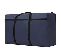 WANTING Borsa portaoggetti grande, 180 L, impermeabile, in tessuto Oxford trapuntato, lavabile, adatta per bagagli da viaggio (100 x 60 x 30 cm, blu scuro)