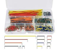 WANTOUTH 560 Pezzi Breadboard Jumper Wires Assorted Kit U Shape Jumper Wires 14 Lunghezza Assortita con Scatola di Plastica per Breadboard Prototipi Circuiti Prototipo Strisce LED Circuiti di Test