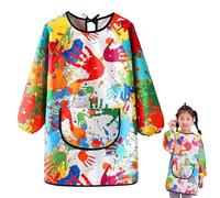 WANTUSHUI Camice da pittura per bambini 7 - 12 anni, per la scuola, in cotone, per bambini, per il fai da te, per adulti e pittura, per la scuola di pittura, per pittura, pelliccia, colore, L (120