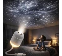 WANWEN 2-in-1 Galaxy Projector Night Light, Multifunctional Portable Starry Sky Night Light Projector with HD Films, USB Powered, Adjustable Brightness for Car and Bedroom Decoration (24 pcs)