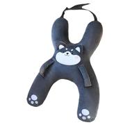 WANWEN H-Shape Car Pillow for Kids, Car Sleep Support Cushion, Neck Support Travel Cushion for Car Seat Safety, Soft Breathable Headrest for Children (puppy)
