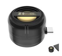 WANWEN Portable 5X Speaker Amplifier-Plug & Play for Music/Calls, Mini Portable Speaker with 3.5mm and Type-C, Mobile Phones Sound Amplifier (Black,tape-c)