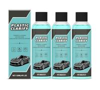 WANWEN Rigenerante Plastiche Auto, Rinnova Materiali Auto Esterne Nero, Adatto a Vari Tipi di Plastica e Gomme per Veicolo, 120 Ml, 3 Pezzi
