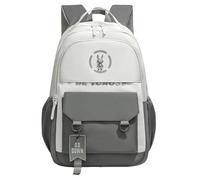 WANWEN Sac À Dos Pour Ado Garcon, Sac D'école Pour Garçon, Légers Et Spacieux, Simples Et Élégants, Ils Conviennent À L'école, Aux Loisirs Et Au Camping (Grigio)