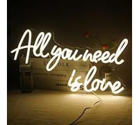 Wanxing Insegna al neon a LED per decorazioni per feste di matrimonio, insegne al neon da parete d'arte per la camera dei bambini di casa Festa di nozze Decorazione