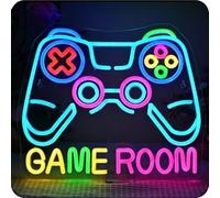 Wanxing Insegne al Neon Game Room,Lnsegne Luminose a parete a LED,Luce al Neon di Gioco,Adatto per il Negozio Dell'area Feste, la Decorazione Stanza,Cucina, Bar,Ristorante,Club,Riunione d'affari.