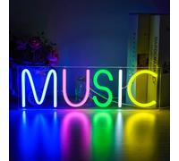 Wanxing Luce al neon per decorazione da parete, lettere colorate, camera da letto, sala giochi, club, musica, bar, feste