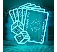 Wanxing Pocrer Insegna al Neon,Giochi da Parete Scritte Led,Insegna al Neon Per Area Giochi Decorazione Sala Feste Negozio Casa Decorazione Parete bar Ristorante Club Business Party