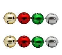 WANYI 20 Pezzi Colorate Campana,Campanellini Metallo con Occhielli Campanelle Natalizie Campanello per Animali Campane Ornamenti per Artigianato Fai da Te Natale Animali Decorare