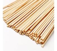WANYI 200 Pezzi Bastoncini Legno per Lavoretti, Bastoncini Legno 4mm x 300mm Listelli Legno Filatolegnetti per Fai da Te Lavoretti Artigianato Progetti Modellismo