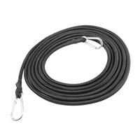 WANYI 3M Corda Elastica con Gancio Cinghie Elastiche Nero Elastici con Ganci Espansione 2,5x Corde Elastiche per Teloni, Tendalini, Portapacchi, Campeggio e Bagagli