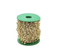 WANYI 5 Metri Ghirlanda di Perle Catena di Perle Artificiale Ghirlanda di Natale Perline Nastro Natalizio Decorativo per Matrimonio Albero di Natale Decorazione da Tavolo