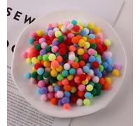 WANYI 500 Pezzi Pon Pon Colorati 0.8cm Mini Pompon per il Crafting Pom Pom Artigianato Pompon per Fai Da Te Artigianato Pasqua Decorazioni Artigianali