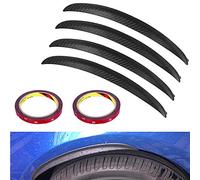 WANYIG Passaruota Universali Sopracciglia Auto Parafango 25CM Passaruota Estensione Parafanghi Auto Adesivi Fender Flares con Colla 3M(4 pezzi)