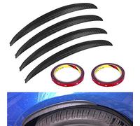 WANYIG Passaruota Universali Sopracciglia Auto Parafango 33CM Passaruota Estensione Parafanghi Auto Adesivi Fender Flares con Colla 3M (4 Pezzi)