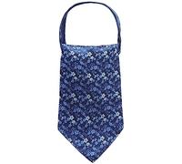 WANYING Cravat Ties Sciarpa da Uomo Stile Classico Retrò Chic per Gentleman - Motivo Floreale Nero Blu