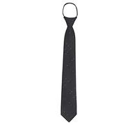 WANYING Cravatta Stretta da Uomo 7cm 2.75" Pre-annodata con Chiusura Lampo Cravatta di Sicurezza Zip Tie Business Casual Lunghezza 48cm - D Nero a quadri