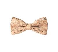 WANYING Papillon da Uomo in Sughero con Profilo in Legno e Chiusura A Spillo Già legato Regolabile Gentleman Casual Formal - Venatura del Legno 14