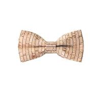 WANYING Papillon da Uomo in Sughero con Profilo in Legno e Chiusura A Spillo Già legato Regolabile Gentleman Casual Formal - Strisce Strette in Grana di Legno 17