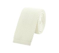 WANYING Uomo 5,7cm 2.25" Cravatta Ristretto Lavorata a Maglia Skinny Stretta Sottile Cravatta a Maglia Stile Retrò Vintage Casual Da lavoro Basic per Gentlemen - Tinta Unita Grigio Bianco