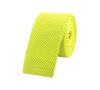 WANYING Uomo 5,7cm 2.25" Cravatta Ristretto Lavorata a Maglia Skinny Stretta Sottile Cravatta a Maglia Stile Retrò Vintage Casual Da lavoro Basic per Gentlemen - Tinta Unita Mela Verde