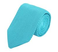 WANYING Uomo 7cm 2,75" Cravatta Ristretto Lavorata a Maglia Skinny Stretta Sottile Cravatta a Maglia Stile Retrò Vintage Sporty Casual Business Da lavoro Basic - Tinta Unita Blu Turchese