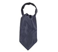 WANYING Uomo Cravatta Ascot Fazzoletto da collo, Retrò e Chic per Signore - A Pois Grigio