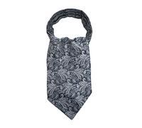 WANYING Uomo Cravatta Ascot Fazzoletto da collo, Retrò e Chic per Signore - Paisley Arancione & Nero