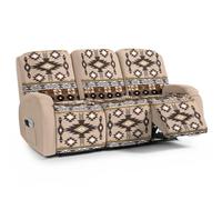 Wanyint Copridivano reclinabile morbido a 3 posti, 8 pezzi, elasticizzato, traspirante, protezione per mobili, decorazione per la casa e il soggiorno, kaki azteco sud-occidentale