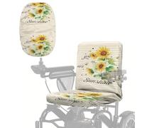 Wanyint Mobility Scooter Accessori per anziani disabili, accessori di protezione per sedia a rotelle elettrica, copertura antipolvere lavabile in lavatrice, 89,7 x 45,7 cm, You are My Sunshine