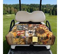 Wanyint Telo protettivo trapuntato per carrello da golf, con maniglia per il trasporto, misura universale, 130 x 76 cm, 4 tasche anteriori, adatto per la maggior parte delle auto da club a 2 posti