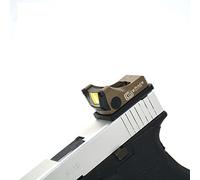 WAOBE M1 Mini Red DOT Sight RMR Reflex Ottica Tattica Cannocchiale da Fucile per Airsoft Pistola Tiro All'aperto Olografica G Mount/Tan/Green DOT