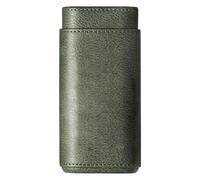 WAOCEO Humidor Cigars Custodia in pelle per sigari per borsa per sigari portatile da viaggio Mini 3 tubi con forbici per sigari Custodia da viaggio regalo da uomo per sigari