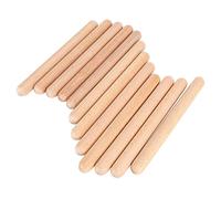 Waoclowr Bacchette per ritmo, 6 paia, giocattolo musicale per bambini | Il set include 12 bacchette, legno robusto e qualità sonora uniforme; favorisce la concentrazione e la coordinazione