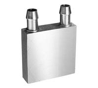 Waoclowr Blocco di raffreddamento ad acqua, 40 x 40 x 12 mm, blocco di | Design compatto con doppio canale a U che riduce la perdita di pressione, ideale per il raffreddamento ad acqua CPU in