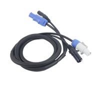 Waoclowr Combinazione di cavi Powercon con connettore Powercon e di segnale XLR per collegamento al flusso luminoso, trasmissione del segnale (A)