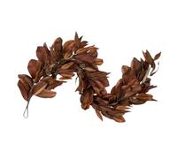 Waoclowr Ghirlanda con foglie di magnolia, 1,8 m, in polipropilene, per | Durevole e resistente alla luce grazie al materiale PP, resiste al vento, alla pioggia e ai raggi UV per una decorazione