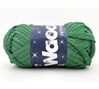 Waoo Lycra Chanel Fettuccia Elasticizzata e Laminata con Glitter, 150g 60m, Larghezza 3cm, per Uncinetto 6-9, Borse e Accessori (Laminata, Smeraldo - 27)