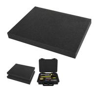 Wapasezyar 2 pezzi di schiuma di taglio 400 x 300 x 40 mm, valigetta per attrezzi in schiuma a cubetti, per fai da te, fai da te